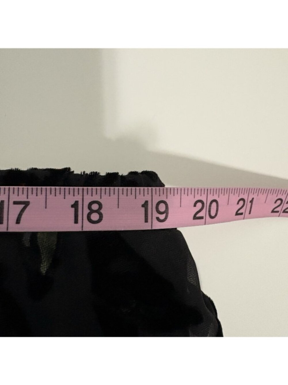 Coldwater Creek Black Pink Floral Velvet Sheer Lined Maxi Skirt - Picture 11 of 13